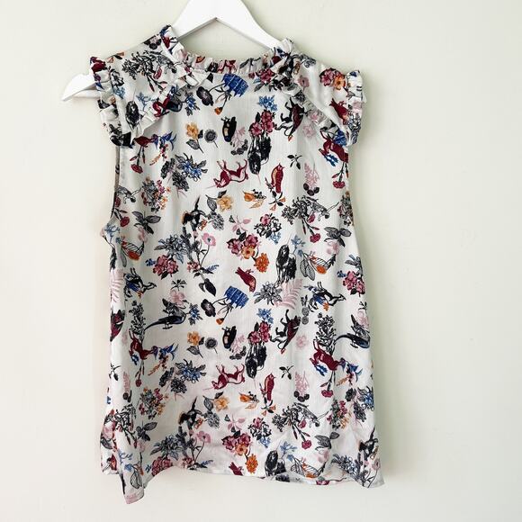 ModCloth Blouse Size XL Fairytale Fantasy Novelty Print Blouse Fairycore Top - Picture 2 of 6